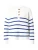 VILA Trui ‘VICHING’  blauw / wit