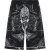 Silk Bowling Shorts All-Over Tattoo
