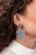 LOTT. gioielli Oorbellen Dames Ce Si Flower Leafs Earring M, Kleur: Blauw