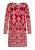 Usha Jurk  lichtbeige / donkerrood