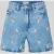 Pieces regular fit korte jeans van puur katoen model ‘SKY’