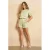 Lofty Manner regular high waist casual short mintgroen