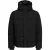 Jack And Jones Heren pufferjack met capuchon, geribd en in kleurblokken (Zwart)
