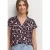 Street One Dames Blouse met overhangende schouders en bowlingkraag in Rood