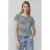 QS gestreepte top donkerblauw