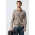 Mango Man gebreid vest met kabels – beige
