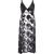 Fluwelen Bloemen Midi Jurk Mouwloos V-hals