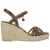 Mexx espadrilles met slangenprint cognac