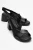 Crina Elasticated Leer Stevig Hak Sandaal