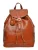 Anna Luchini Brown Rundleer Tas