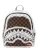 Sprayground Rugzak ‘CREAM AND BROWN TEAR CHECK SAVAGE’  bruin / lichtgrijs / zwart / wit