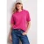 Street One Dames Shirt met korte mouwen en capuchon met trekkoord in Pink