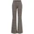 ONLY high waist geruite flared broek – grijs