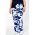 Gozzip high waist broek met paisley print blauw