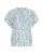 CULTURE Blouse ‘Puglia’  nachtblauw / hemelsblauw / groen