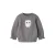 GUPPY BABY sweater met ruches en print – grijs