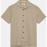 Anerkjendt 901934 akleo s/s cot.linen shirt 0536 feather grey