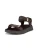 WODEN Sandaal ‘Line’  chocoladebruin / donkerbruin