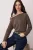 TRENDYOLMİLLA Dames Bruin Effen Lang Regular fit Blouses