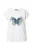 Ulla Popken Shirt  blauw denim / zwart / offwhite