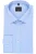 Venti Body Fit Overhemd blauw, Effen