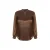 Exxcellent top met smockwerk Plus Size – bruin