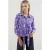 Geprinte Viscose Blouse met Strik