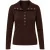 TRENDYOLMİLLA Dames Bruin Geborduurd Lang, Regular fit Sweatshirts
