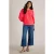 White Stuff Elise Dobby Mix Top Bright Pink