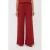 Ydence wide leg regular waist broek rood