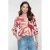Geisha blousetop koraalrood