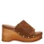 Manfield suède muiltjes cognac