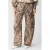 Shoeby wide leg high waist broek met panterprint bruin