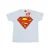 DC Comics Heren Superman Logo T-shirt (Heide Grijs)