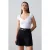 Vrouwen Slim Fit V-Hals Katoenen T-Shirt