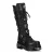 New Rock M-161-C10 kniehoge zwarte leren spikes gothic laarzen
