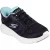 Skechers Go Walk Now Khloe Textile Damestrainers Zwart/Paars