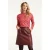 Smashed Lemon Stretchstof lippenprint top in rood en roze |