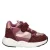 Nelson Kids imitatieleren sneakers – bordeaux
