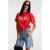Bedrukt T-shirt met ronde hals