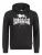 Lonsdale Hoodie Fremington Kapuzensweatshirt schmale Passform Black/White-L