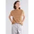 Summum Woman Mock Neck Top Fine Stripe Reds
