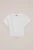 WE Fashion – Meisjes T-shirt met knoopdetail – Regular fit – Wit – Katoen –