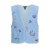 NONO teddy gilet met print – lichtblauw