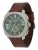 FOSSIL Analoog horloge ‘Machine’  bruin / groen / zilver