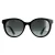 Gucci Round Dames Black met groene en roodgrijze gradiënt GG0702SK -zonnebril