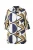 Ulla Popken Tuniek  marine / bruin / citroen / wit