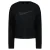 Nike Dri-Fit Oversized Lange Mouw Crew Hals Zwart Dames Sweatshirt CU5507 010