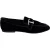 Tod’s loafers met kristallen versiering in zwart fluweel