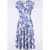 Topvintage exclusive ~ Esmeralda Floral swing jurk in paars